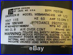 Emerson M55AMCNC-202 Furnace Blower Fan BPM Motor 1/2HP 115V HQ1011608EM 1PH ECM