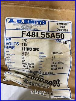 F48L55A50 A. O. Smith Furnace Blower Motor 1/2 HP 115 Volt