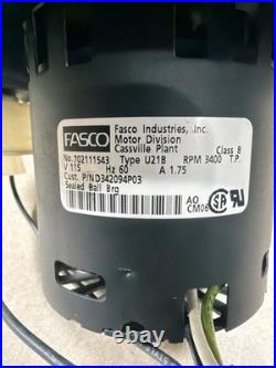 FASCO 702111543 Draft Inducer Blower Motor Assembly D342094P03 7021-11543 83