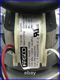 FASCO 7058-1008 Draft Inducer Blower Motor Assembly 115V D342078P04 used #MF827