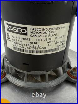 FASCO 7121-8612 Furnace Inducer Blower Motor 024-25917-000 115V used