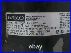 FASCO 7126-3114 Furnace Blower Motor 3/4HP 115V 1PH 900RPM 4SPD HQ1008619FA