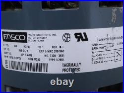 FASCO 7126-3631 Furnace Blower Motor 1/5HP 115V 1PH 1075RPM 3SPD M222 FASCO 7126-3631 Furnace Blower Motor 1/5HP 115V 1PH 1075RPM 3SPD M222