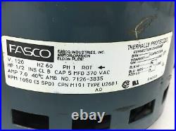 FASCO 7126-3835 Furnace Blower Motor 1/2HP 120V 1PH 1050RPM 3SPD M191 used ME328