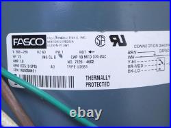 FASCO 7126-4602 Furnace Blower Motor 1/2HP 208-230V 1075RPM 3SPD 1480004N01 FASCO 7126-4602 Furnace Blower Motor 1/2HP 208-230V 1075RPM 3SPD 1480004N01