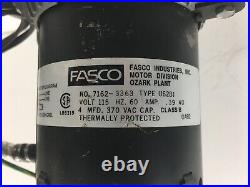 FASCO 7162-3363 Furnace Draft Inducer Blower Motor V115 U62B1 used #MF13