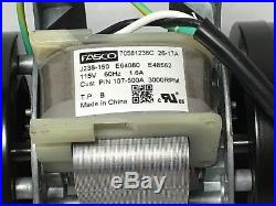 Fasco 107-500A Gas Oven Blower Motor Fan Kit Heat N Glo 115V 1.6A Furnace Draft