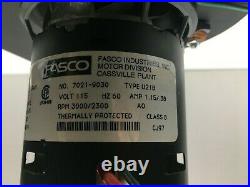 Fasco 7021-9030 Furnace Draft Inducer Blower Motor 115V 3000/2300 RPM used MA586