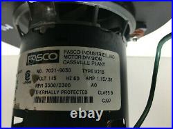 Fasco 7021-9030 Furnace Draft Inducer Blower Motor 115V 3000/2300 RPM used MA714