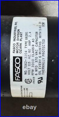Fasco 7062-3204 Type U6281 Furnace Draft Inducer Blower Motor 115v 3000rpm