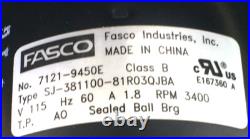 Fasco 7121-9450E Furnace Draft Inducer Motor 7021-11634 81M1601 115V used #MK465
