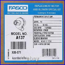 Fasco A137 Furnace Draft Inducer Motor for York 024-25007-000 024-25057-000