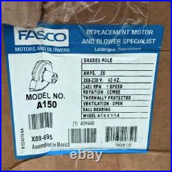 Fasco A150 Furnace Blower Inducer Motor Replaces Trane 7021-7833, 7021-8928