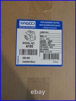 Fasco A195 Furnace Draft Inducer Blower Motor
