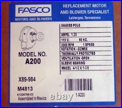 Fasco A200 Furnace Draft Inducer Motor fits Lennox 7002-2975 313L5501 24W95