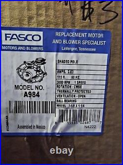 Fasco A984 Draft Inducer Blower Motor Fits Miller York 70581023 70582721 NEW