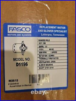 Fasco Blower Motor Model D1196 Works With Lennox Furnace G16Q3-75-5
