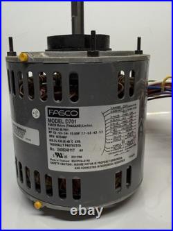 Fasco D701 Furnace Blower Fan Motor 115v 1075 RPM 4 Speed