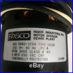 Fasco Furnace Blower Motor no. 7062-3794 type U62B1