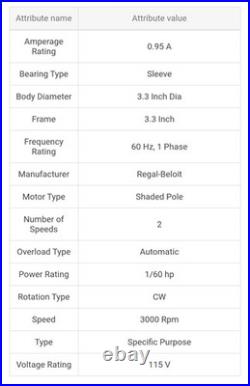 Fasco furnace blower motor Fasco lr364 A367
