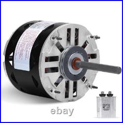 Furnace Blower Motor 1/3 HP 1075 RPM 115V 3-Speed Direct Drive 48 Frame