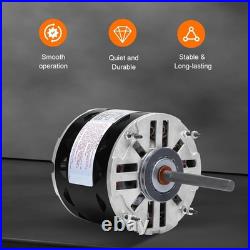 Furnace Blower Motor 1/3 HP 1075 RPM 115V 3-Speed Direct Drive 48 Frame