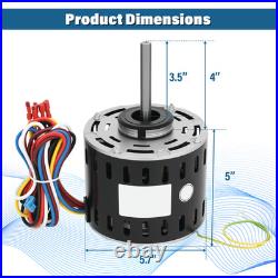 Furnace Blower Motor 1/3 HP 115V 1075 RPM 4-Speed Replace for GE & Trane MOT9053