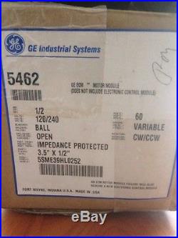 Furnace Blower Motor GE 5SME39HL0252 1/2 HP 120/240 Volt Stock No. 5462