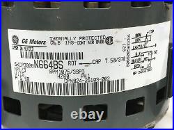 GE 5KCP39GGN664BS Blower Motor 1/3HP 115V 1075RPM 3SPD 024-25103-002 used #ME322