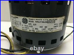 GE 5KCP39JGG921S Furnace Blower Motor 1/3 HP 200-230V 1075 RPM used #MC352