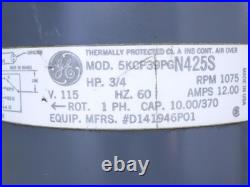 GE 5KCP39PGN425S Furnace Blower Motor 3/4HP 115V 1075RPM D141946P01