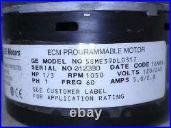 GE 5SME39DL0317 ECM Furnace Blower Motor 1/3HP 120/240V D341314P45 CW MOT09612