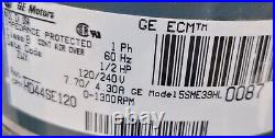 GE 5SME39HL0087 ECM 1/2 HP Furnace Blower Motor 120/240V 1300RPM HD44SE120