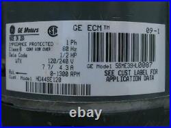 GE 5SME39HL0087 ECM 2.5 1/2 HP Furnace Blower Motor 120/240V 1300RPM HD44SE120