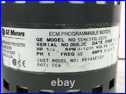 GE 5SME39SL0603 Furnace Blower Motor only (no module) HD46AE120 used #ME425