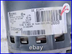 GE 5SME39SL0669 ECM 2.3 Furnace Blower Motor 3/4HP 120/240V 1400RPM HD46AE245 GE 5SME39SL0669 ECM 2.3 Furnace Blower Motor 3/4HP 120/240V 1400RPM HD46AE245