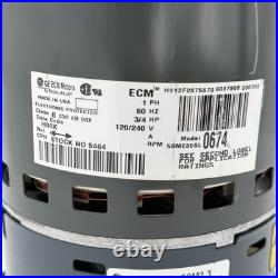 GE 5SME39SL0674 ECM 2.3 Furnace Blower Motor 3/4HP 115V CCW 405342 DG04