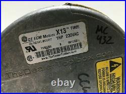 GE 5SME39SXL013 Furnace Blower Motor 1HP 208-230V 1050RPM CCW LE used #MC432