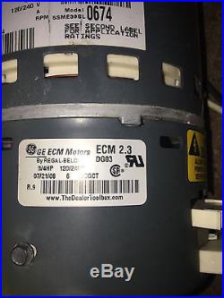 GE ECM 2.3 Motors 5SME39SL0674 Furnace Blower Motor 3/4HP 120-240v DG03 M0021806