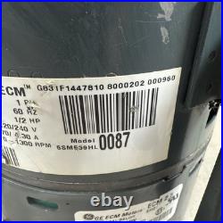 GE ECM 2.5 5SME39HL0087 1/2HP Furnace Blower Motor 120/240V HD44SE120 (#56)