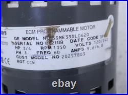 GE ECM 5SME39SL0620 3/4HP 120/240V 1050RPM Furnace Blower Motor CCW 20257803 GE ECM 5SME39SL0620 3/4HP 120/240V 1050RPM Furnace Blower Motor CCW 20257803