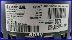 GE ECM Motors 3/4 HP ECM Blower Motor 5SME39SL0674 P169367 169367 CCWLE 0808