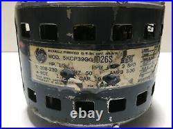 GE Furnace Blower Motor 1/3 HP 208-230 V 3 SPD 60 Hz 5KCP39GGJ026S used #MB88