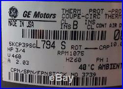 GE Furnace Blower Motor 5KCP39SGL794S (0492)2B
