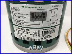 GE Genteq Evergreen 1/3 HP 230 Volt Replacement X-13 Furnace Blower Motor