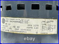 GE Motors 5KCP39KGG219S Furnace Blower Motor 1/3HP 1075RPM 200-230 V used #MB716