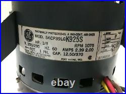 GE Motors 5KCP39LGK925S Furnace Blower Motor 1/3HP 1075RPM 208-230 V used #MB27