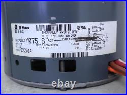 GE Motors 5KCP39LGY075S Furnace Blower Motor 115V 1/2HP 1075RPM 4SPD 622014