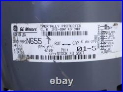 GE Motors 5KCP39PGN655T Furnace Blower Motor 1/2HP 115V 1075RPM 3587 GE Motors 5KCP39PGN655T Furnace Blower Motor 1/2HP 115V 1075RPM 3587