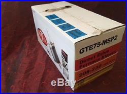 GemTech Model# GTE75-MSP2 Direct Drive Furnace Blower 1/5 3/4 HP NIB